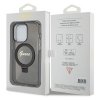 Guess GUHMP13XHRSGSK iPhone 13 Pro Max 6.7 czarny/black hardcase Ring Stand Script Glitter MagSafe